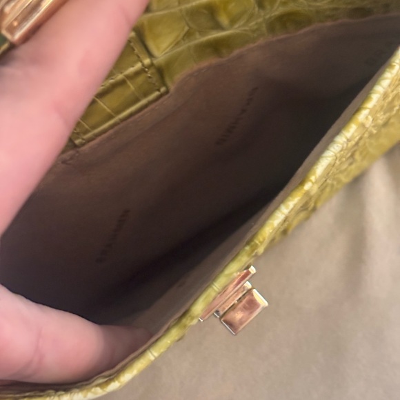 Brahmin Yellow Croc-Embossed Crossbody Bag - Picture 11 of 16